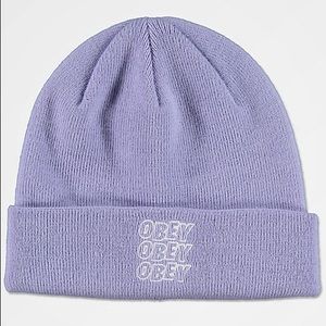 NWT OBEY Zumiez Static Lavendar Beanie